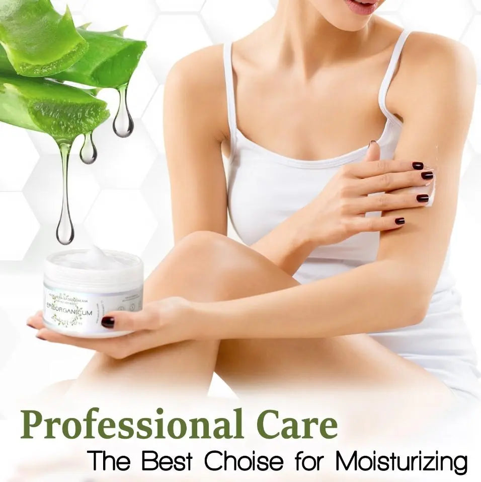 Epic Organic Aloe Vera Based Moisturizer Cream For Face and Body (4 oz) Epic Organic