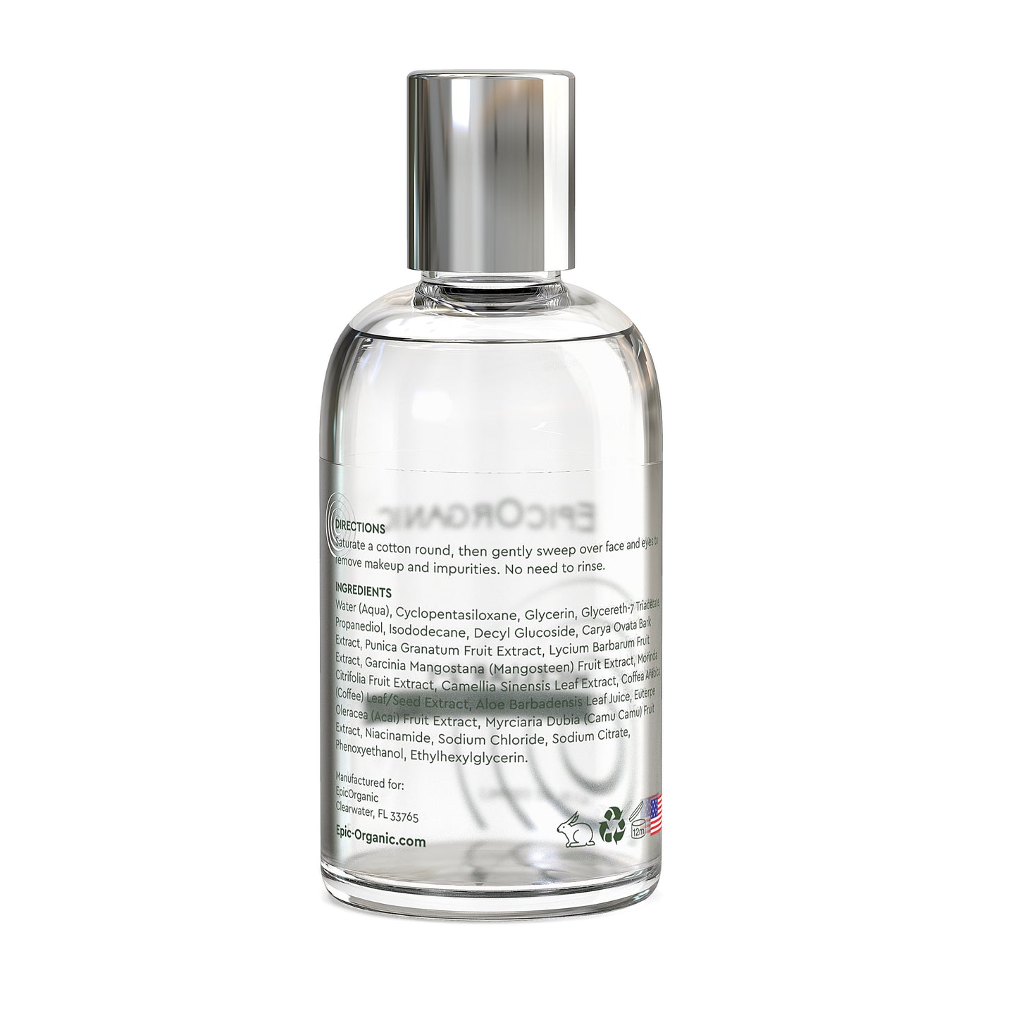 Epic Organic Micellar 2-in-1 Cleansing Water (4 oz) Epic Organic