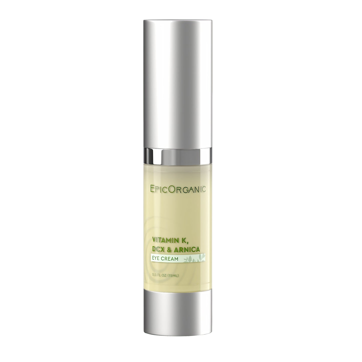 Vitamin K Eye Cream - Epic Organic Vitamin K, DCX & Arnica Eye Cream - Advanced formula blends effective ingredients to target multiple signs of aging around the eyes - With hyaluronic acid (0.5 oz) Epic Organic
