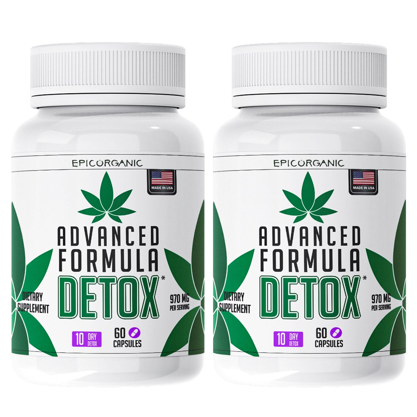 THC & DRUG PERMANENT DETOX CLEANSE FULL BODY WEED CLEANSE (2x Pack) Epic Organic