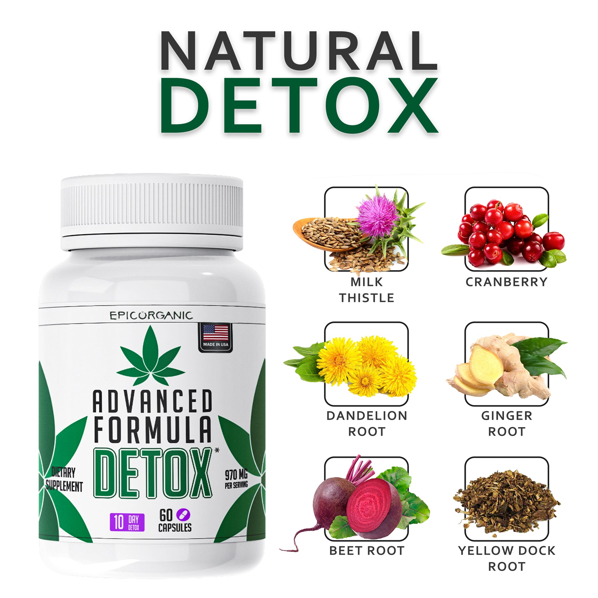 DAILY DETOX CLEANSE (3x Pack) Epic Organic