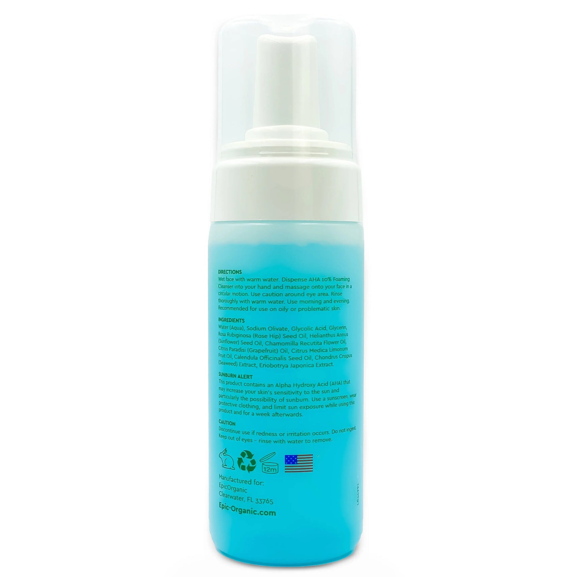 Epic Organic Aha 10% Foaming Cleanser (4.1 oz) Epic Organic