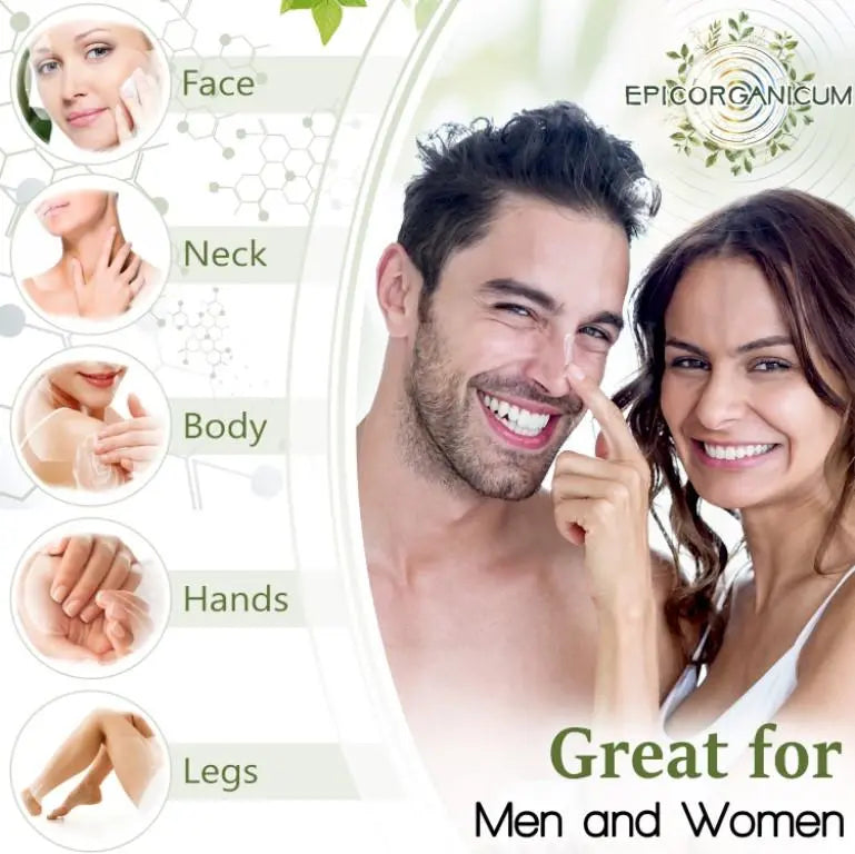 Epic Organic Aloe Vera Based Moisturizer Cream For Face and Body (4 oz) Epic Organic